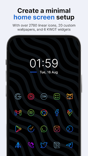 Caelus: linear icon pack MOD screenshot 1