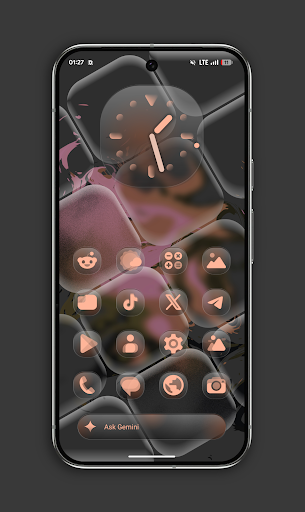 Glassy MaterialYou Icons screenshot 1