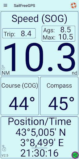 SailFreeGPS screenshot 1