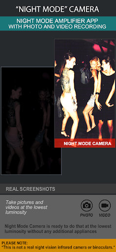 Night Mode Camera Photo Video screenshot 1