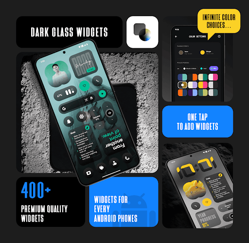 DarkGlass Widgets screenshot 1