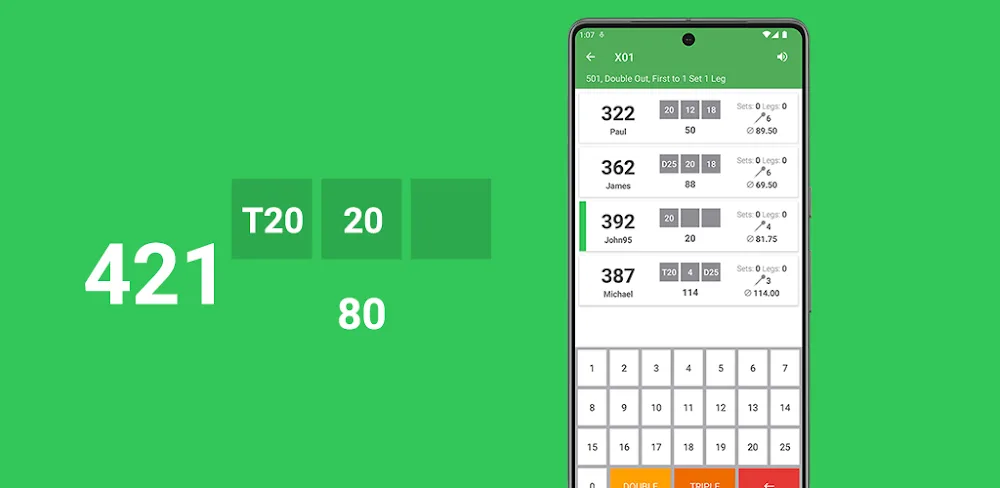 Darts Assistant: Scoring App screenshot 1