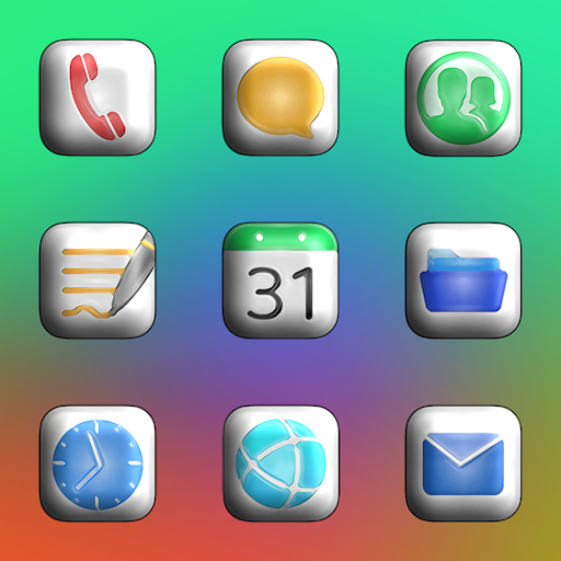 Glossy 3D – Icon Pack screenshot 1