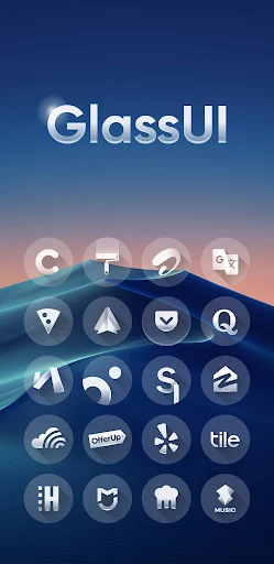 Glass UI Icon Pack screenshot 1