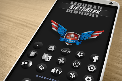 Darko3 BW – Icon Pack screenshot 1