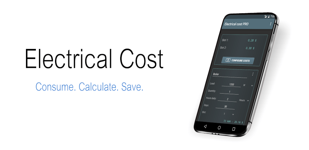 Electrical Cost screenshot 1