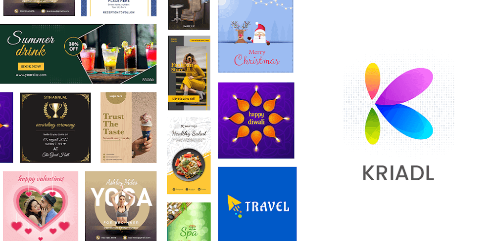 Kriadl: Flyer & Logo, Design screenshot 1