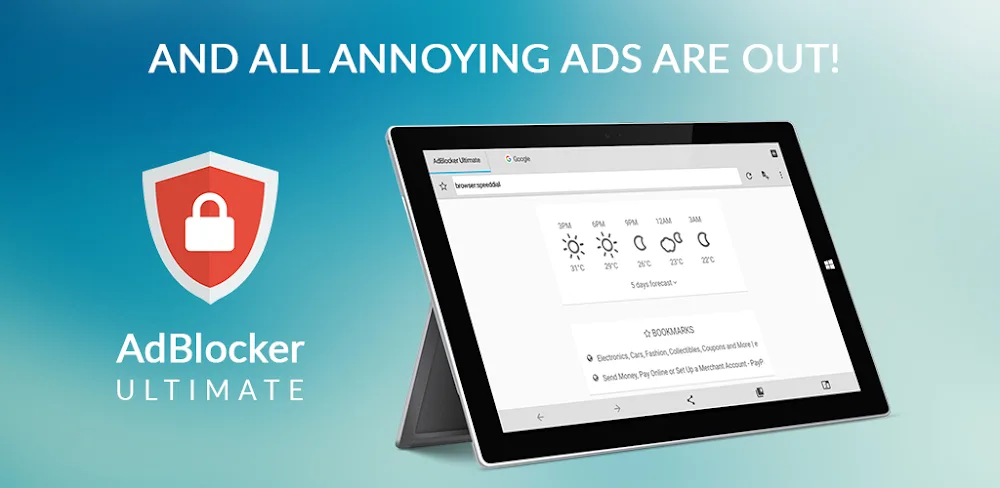 AdBlocker Ultimate Browser screenshot 1