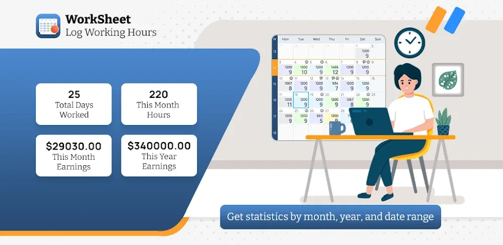 WorkSheet: Log Working Hours screenshot 1