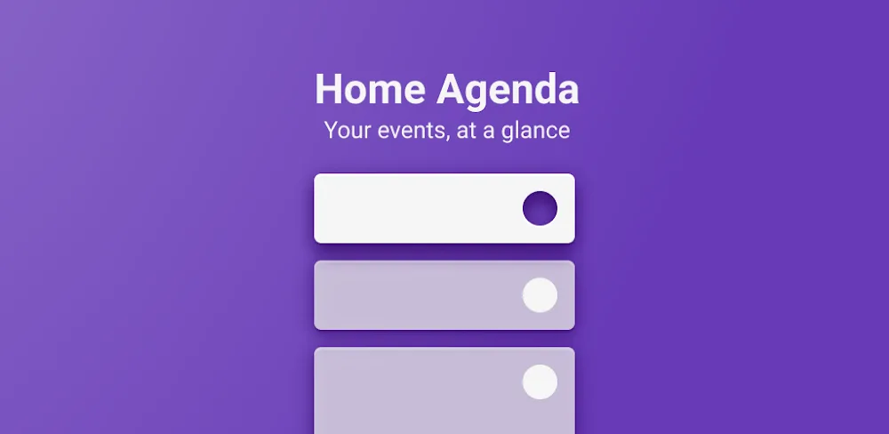 Calendar Widget Agenda Planner MOD screenshot 1