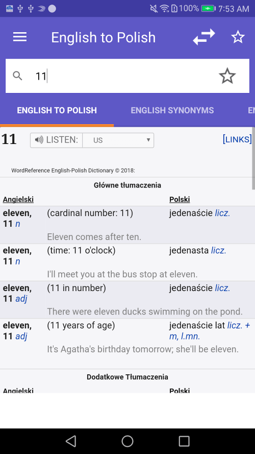 WordReference.com Dictionaries screenshot 2