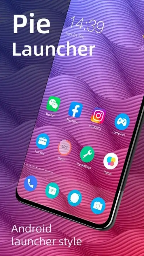 Pie Launcher screenshot 2