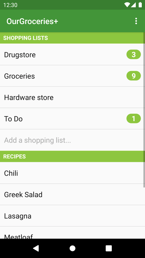 Our Groceries Shopping List screenshot 2