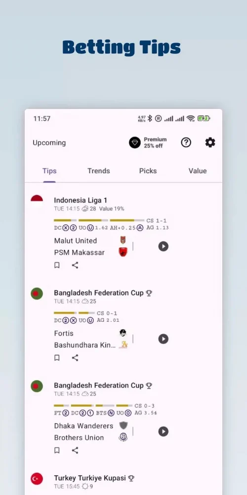 Soccer Betting Tips screenshot 2