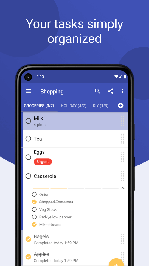 Tasks: to do list & tasks screenshot 2