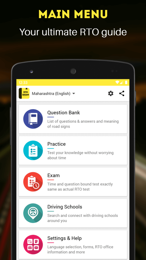 RTO Exam screenshot 2