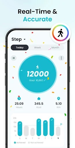 Pedometer StepGo MOD screenshot 2