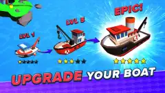 Fish idle: hooked tycoon. Your own fishing boat screenshot 2