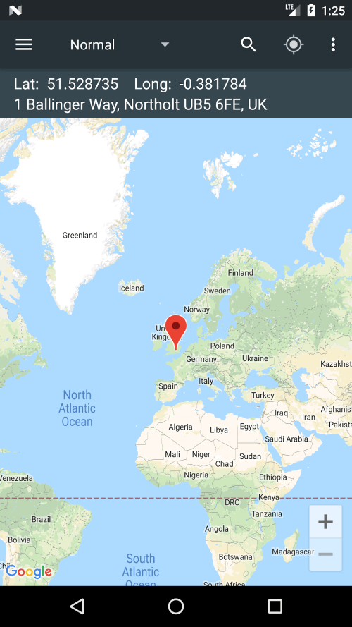 Map Coordinates screenshot 2