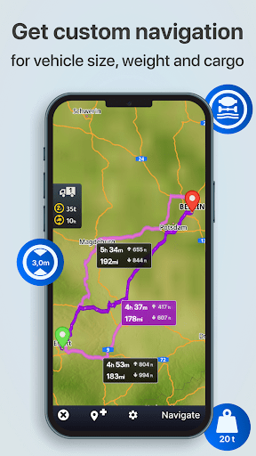 Sygic Truck MOD APK (Pro Unlocked) 22.3.4 Final screenshot 2