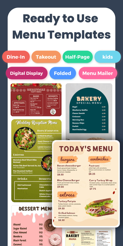 Menu Maker screenshot 2