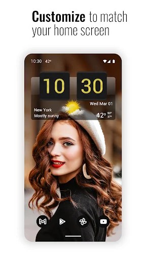 Sense Flip Clock & Weather MOD screenshot 2