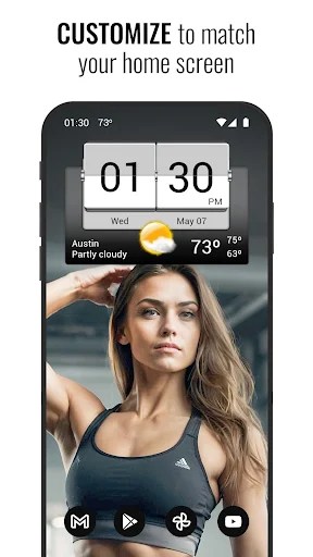 3D Flip Clock & Weather Pro MOD screenshot 2