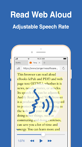 Audify read aloud web browser MOD screenshot 2