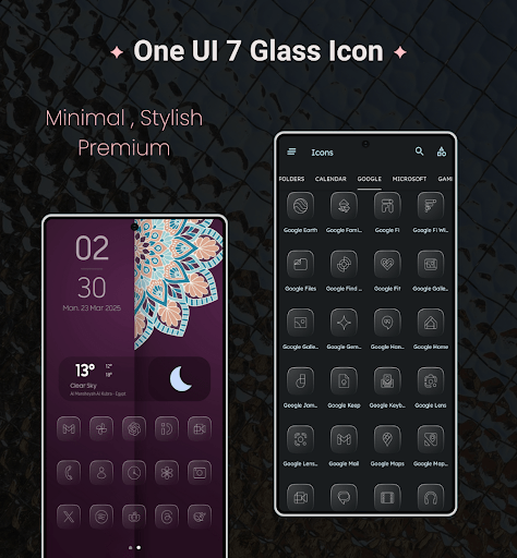 One UI 8 Glass Icons MOD screenshot 2