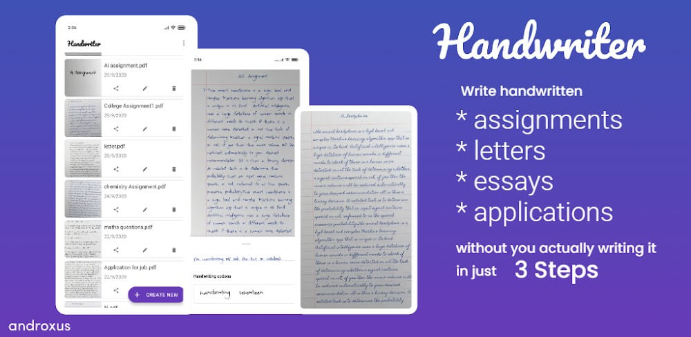 Handwriter: text to assignment screenshot 2