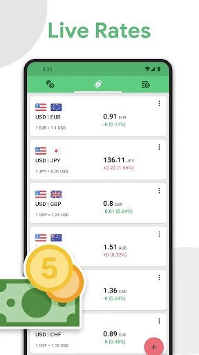 RateX Currency Converter MOD screenshot 2