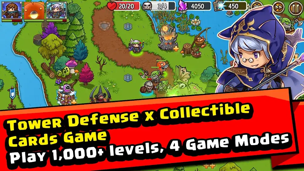 Crazy Defense Heroes screenshot 2