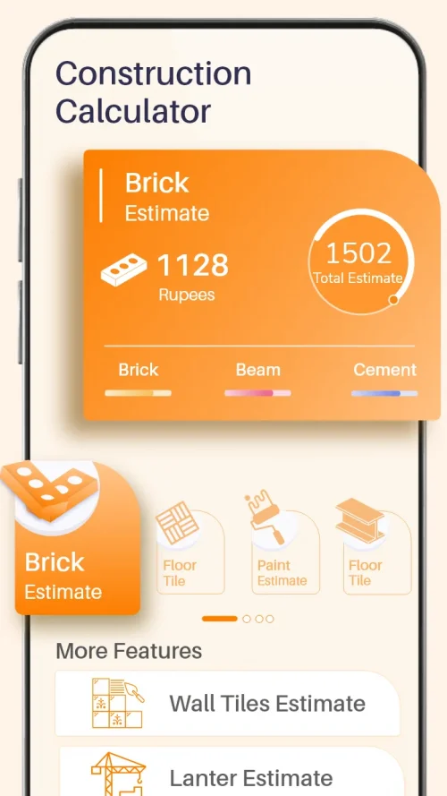Construction Estimator App screenshot 2