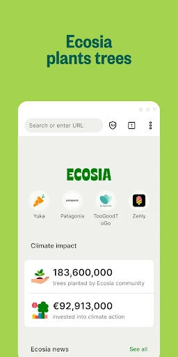 Ecosia Trees & Privacy screenshot 2