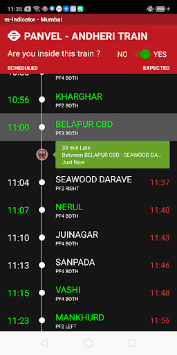 m-Indicator: Mumbai Local MOD screenshot 2
