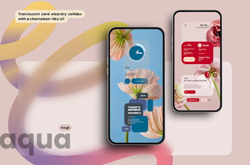 aqua kwgt MOD screenshot 2