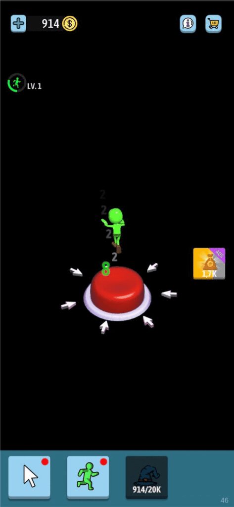 Idle Green Button screenshot 2