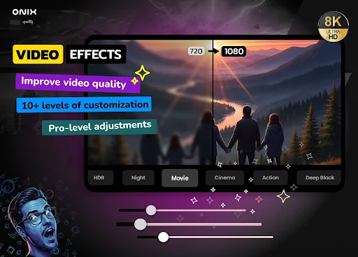 Night Video Player – voice amp MOD screenshot 2