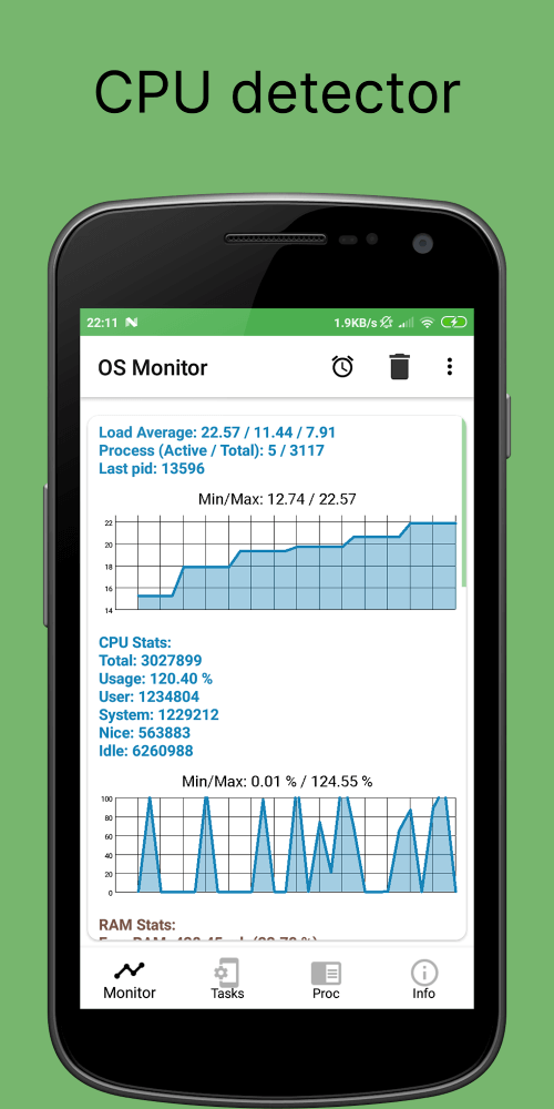OS Monitor: Tasks Monitor screenshot 2
