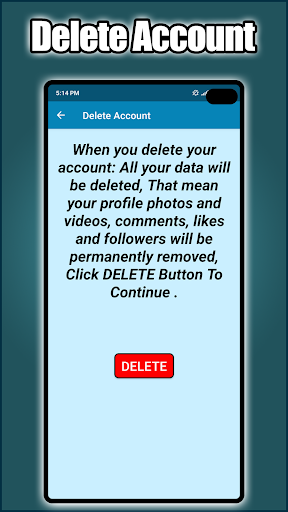 Delete Account MOD screenshot 2