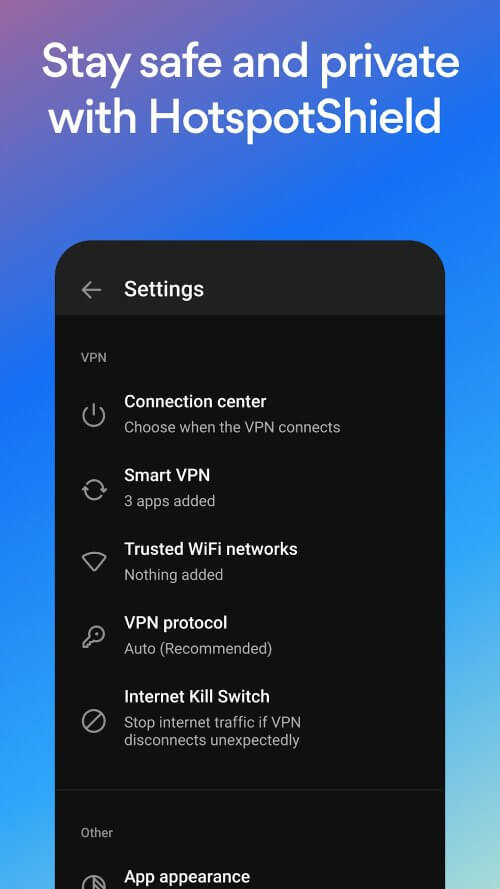 Hotspot Shield VPN screenshot 2