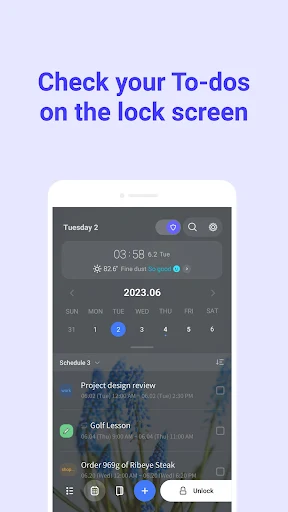 LockScreen Schedule Calendar MOD screenshot 2