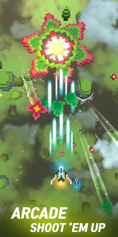 Sky Wings: Pixel Fighter 3D screenshot 2