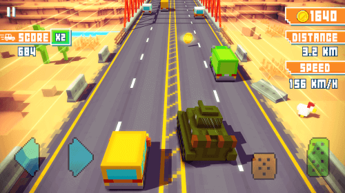 Blocky Highway screenshot 2