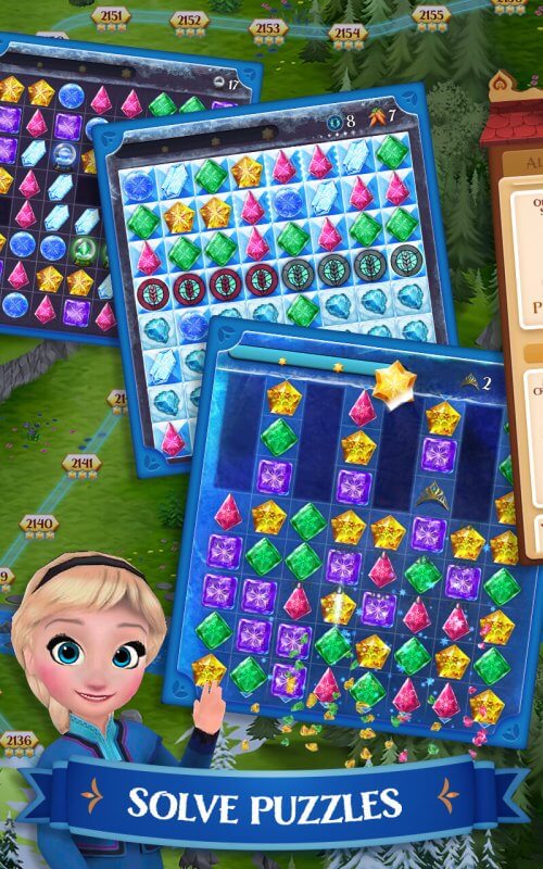 Disney Frozen Free Fall screenshot 2