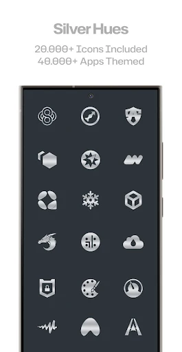 Silver Steel Icon Pack screenshot 2