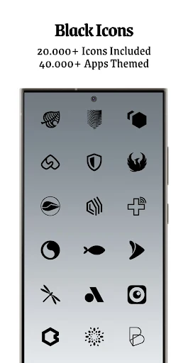 Dark Side Black Icon Pack screenshot 2