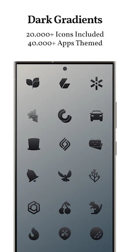 Dark Shapeless Icon Pack screenshot 2