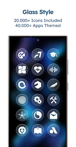 Glassy Round OS Icon Pack MOD screenshot 2