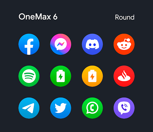 OneMax 6 – Icon Pack (Round) screenshot 2